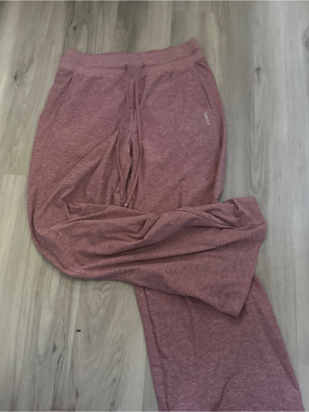 Fabletics Women's Straight Leg Cloud Jersey- Dusty Rose Heather